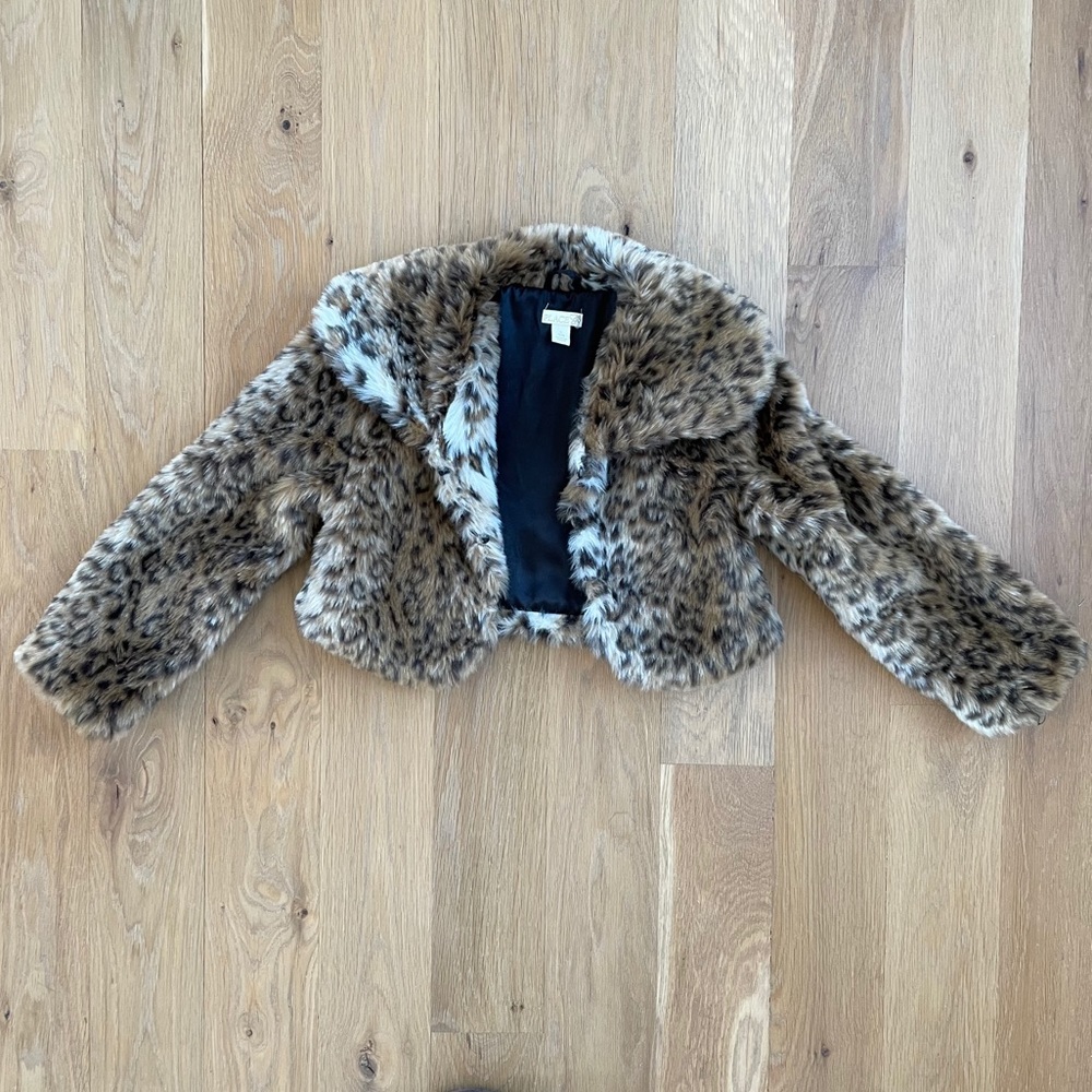 Girls Children’s Place 5/6 Faux Fur Coat